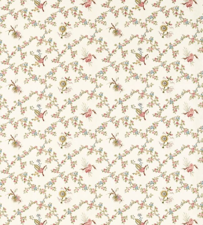 Trelliage Fabric by Sanderson Raspberry/Stone