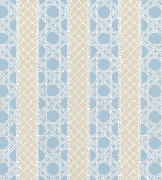 Trelliage Fabric by Thibaut Mineral and Sand