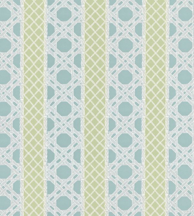Trelliage Fabric by Thibaut Pool and Leaf