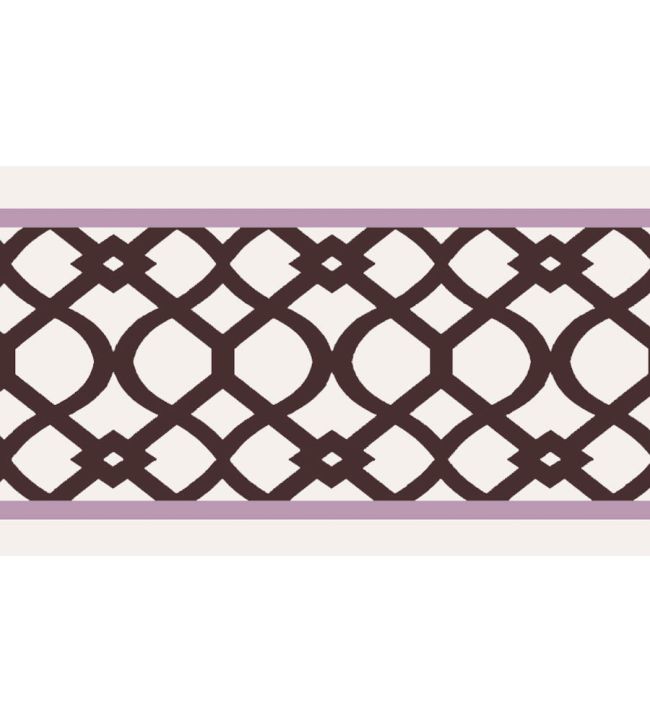 Trellis Border 8cm Wallpaper by Parker & Jules Conker