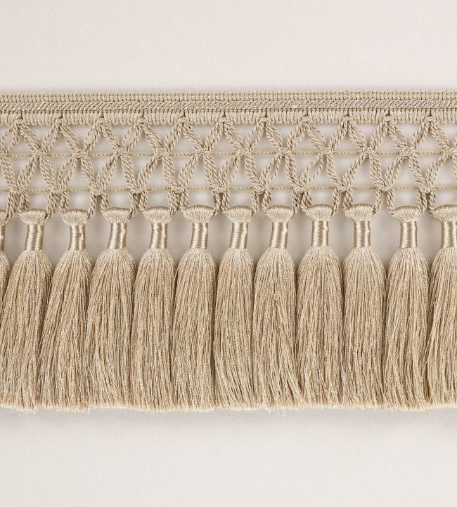 Trellis Fringe Trimming by Romo Pale Gold