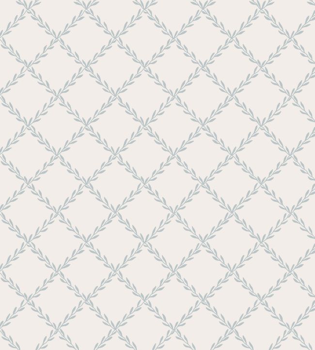 Trellis Wallpaper by Sandberg Misty Blue