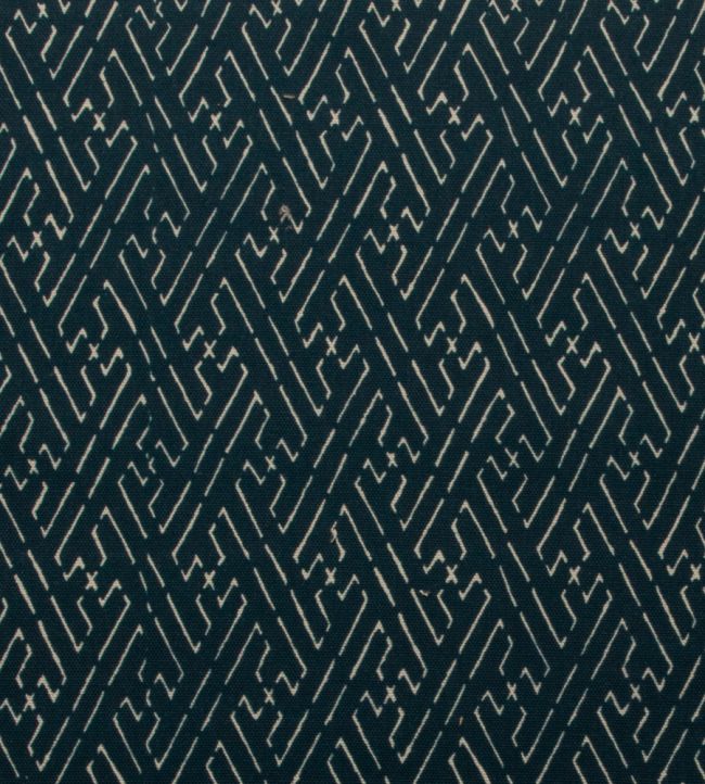 Trellis Fabric by Titley and Marr Prussian