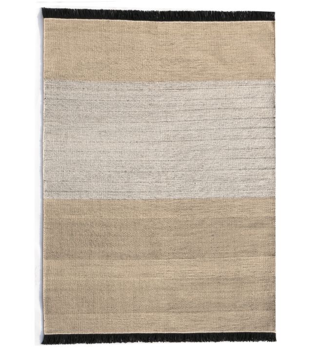 Nanimarquina Tres Outdoor Stripes rug Black NM181-01-170240 Black