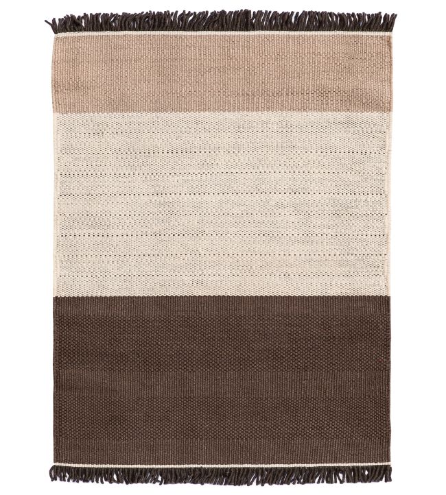 Nanimarquina Tres Stripes rug Chocolate NM177-07-170240 Chocolate
