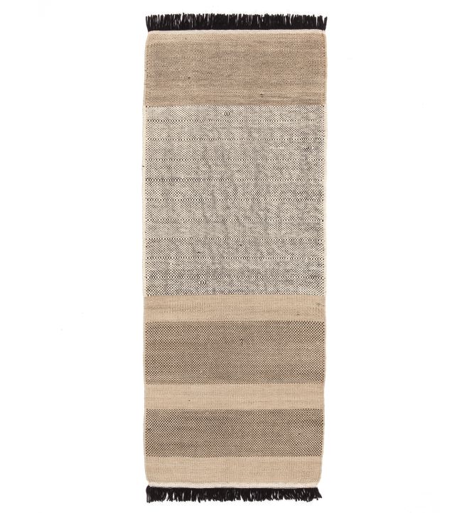 Nanimarquina Tres Stripes Runner rug Black NM176-02-80240 Black