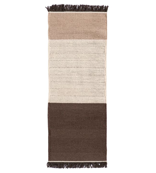 Nanimarquina Tres Stripes Runner rug Chocolate NM176-04-80240 Chocolate