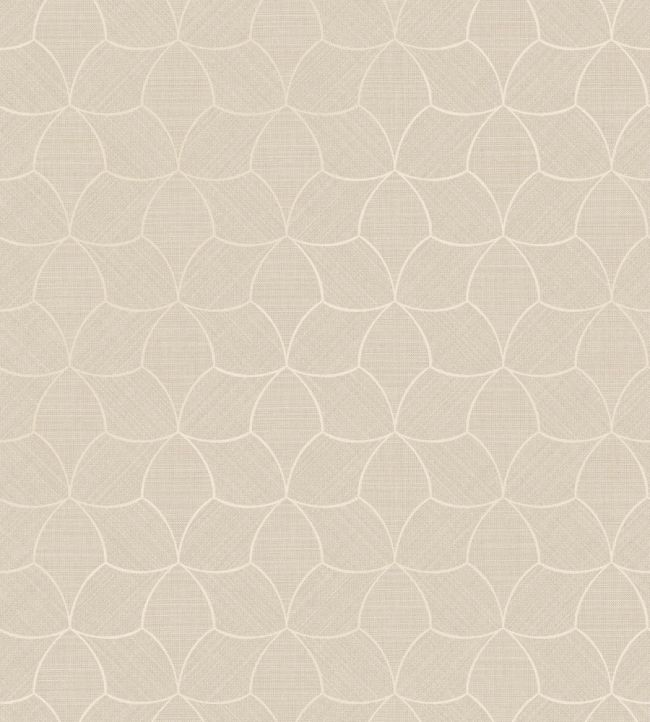 Tressana Wallpaper by Casamance Sable/Nacre