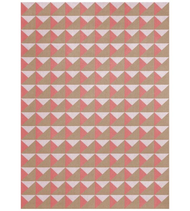 Layered Triangle rug Persimmon Pink TRIPP180270 Persimmon Pink