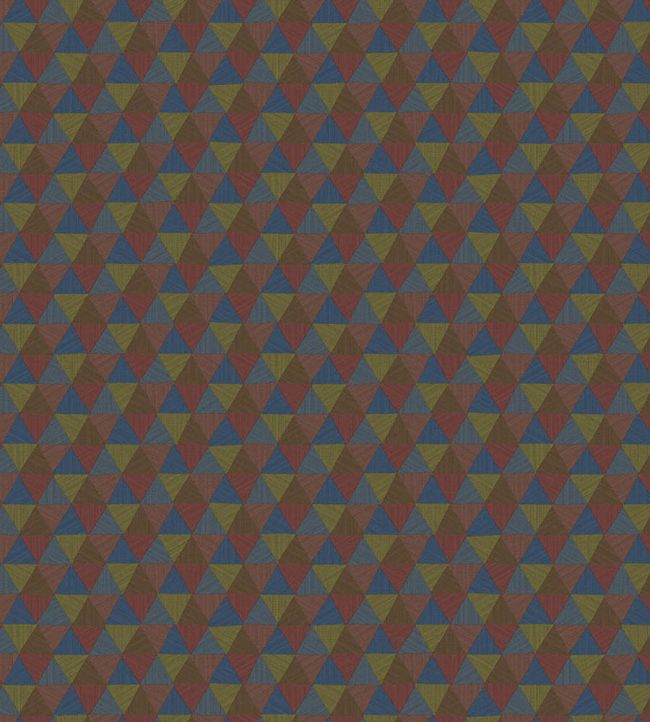 Triangles Tropicales Wallpaper by Jannelli&Volpi Blue/Red