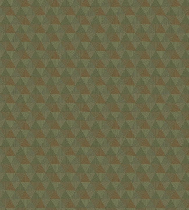 Triangles Tropicales Wallpaper by Jannelli&Volpi Brown/Green
