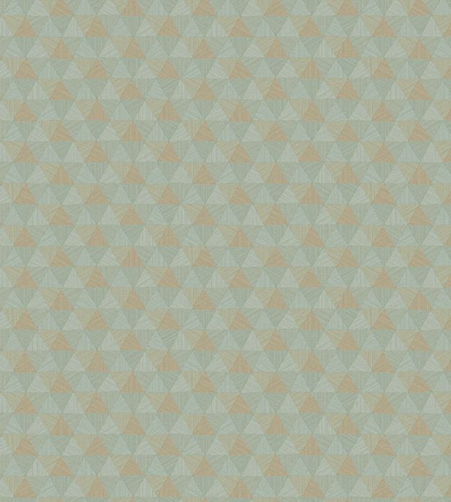 Triangles Tropicales Wallpaper by Jannelli&Volpi Duck Egg Blue