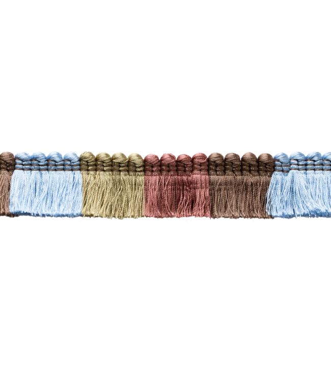Trianon Blocked Brush Fringe Trimming by Samuel & Sons Chocolat
