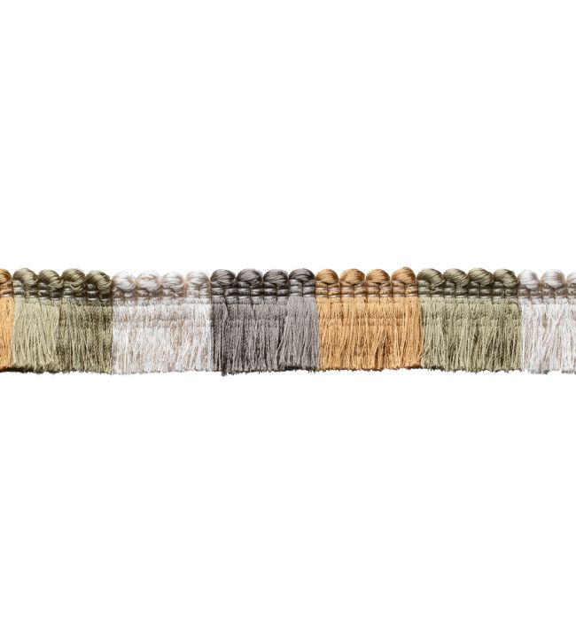 Trianon Blocked Brush Fringe Trimming by Samuel & Sons Citrine