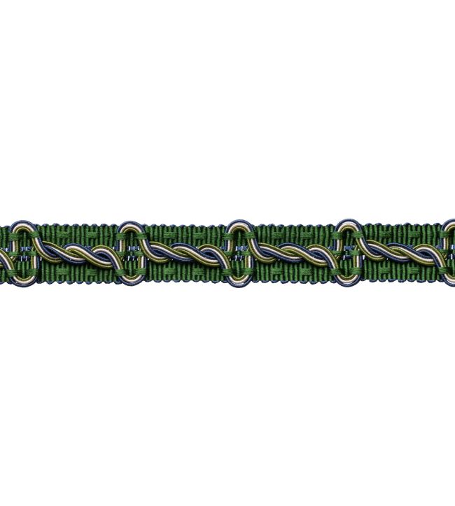 Trianon Braid Trimming by Samuel & Sons Emerald