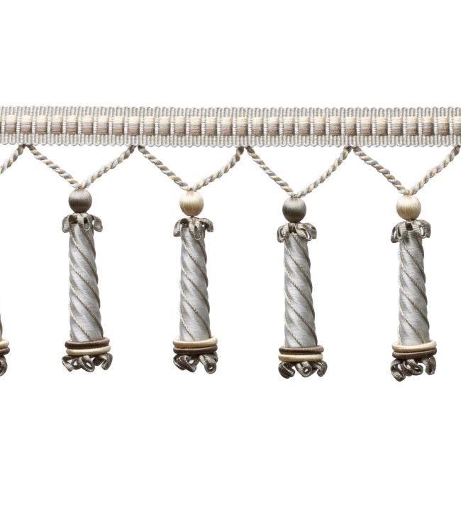Trianon Carved Beaded Fringe Trimming by Samuel & Sons Sterling