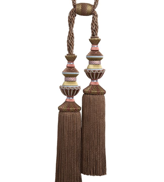 Trianon Double Tassel Tieback Trimming by Samuel & Sons Chocolat