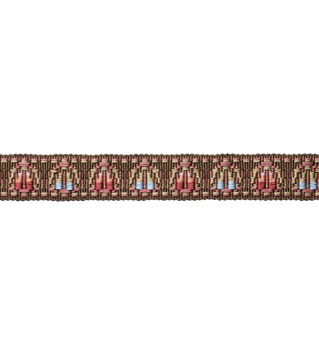 Trianon Ombre Border Trimming by Samuel & Sons Chocolat