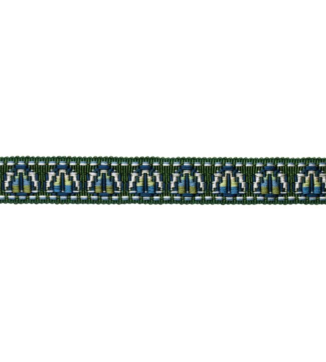 Trianon Ombre Border Trimming by Samuel & Sons Emerald
