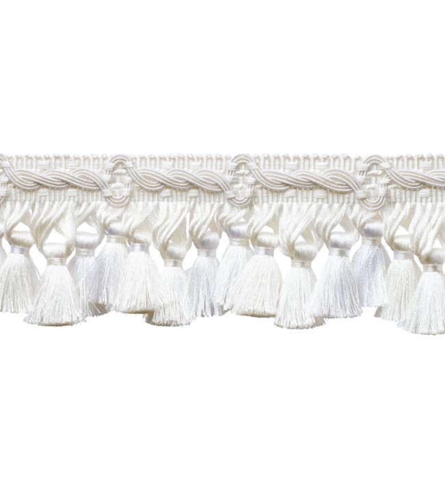 Trianon Scalloped Tassel Fringe Trimming by Samuel & Sons Pearl