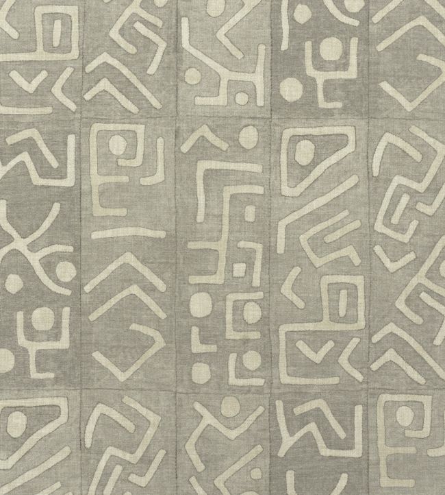 Trojan Outdoor Fabric by Andrew Martin Smoke