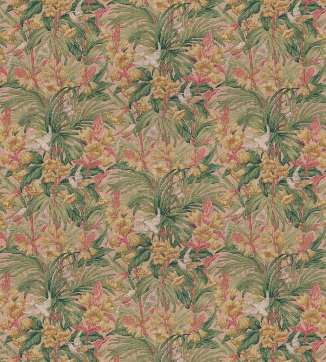 Trumpet Flowers Fabric by GP & J Baker Blush