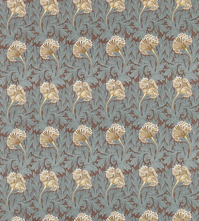 Tulip Fabric by Morris & Co Bullrush/Slate