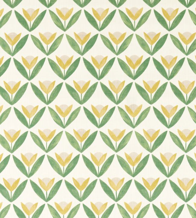 Tulip Trellis Print Fabric by Scion Honey