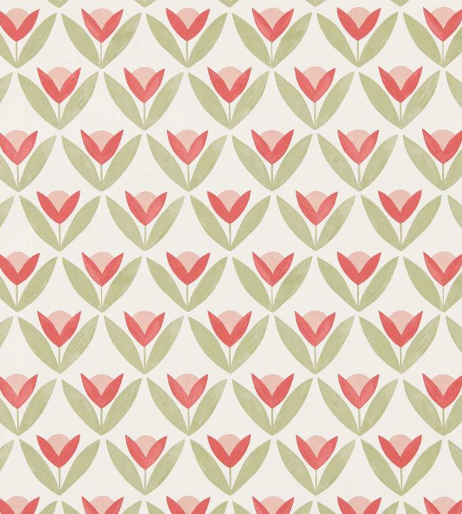 Tulip Trellis Wallpaper by Scion Berry