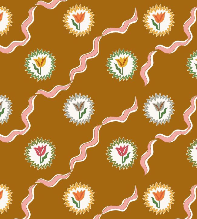 Tulips of Belgravia Wallpaper by Ottoline Camel