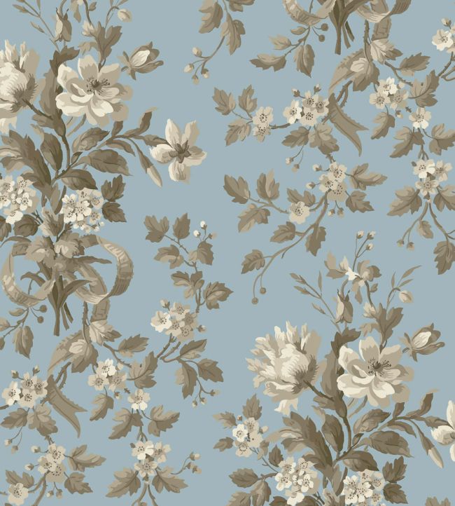 Tullgarn Wallpaper by Borastapeter Blue