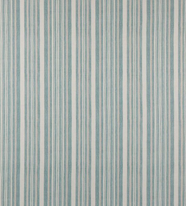 Tulsi Stripe Fabric by Jane Churchill Aqua
