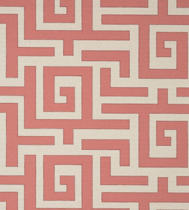 Tulum Applique Fabric by Thibaut Coral on Natural