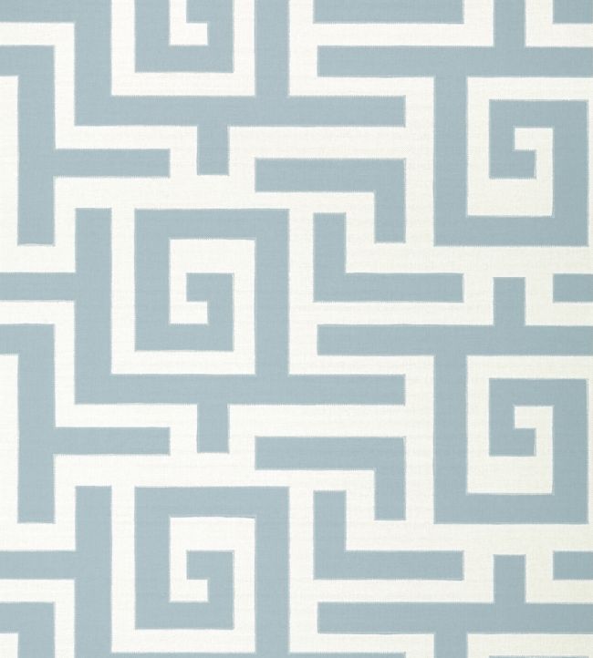 Tulum Applique Fabric by Thibaut Spa Blue
