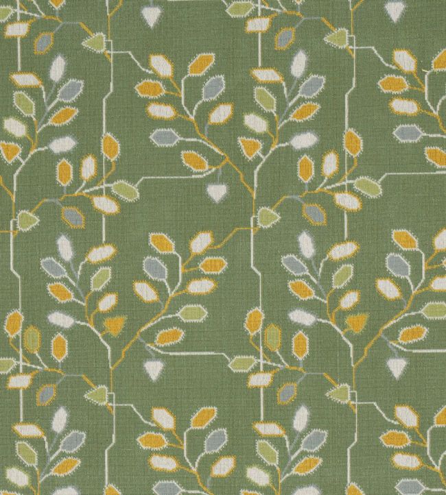 Tumble Weed Epingle Fabric by Schumacher Meadow Green