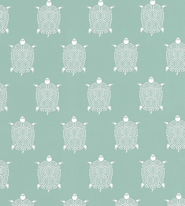 Turtle Bay Fabric by Thibaut Jade