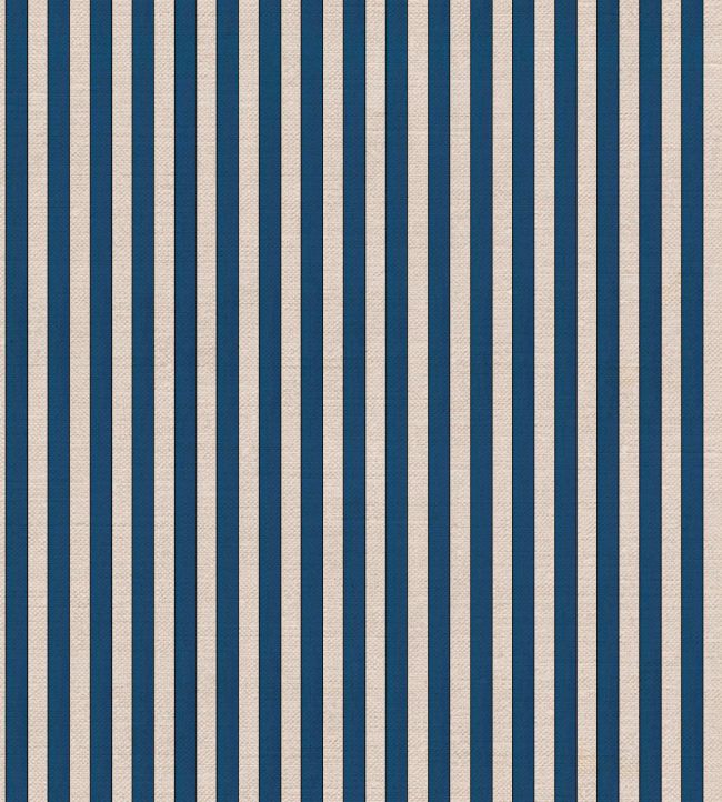 Tuscan Stripes Fabric by Ottoline Blue
