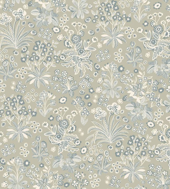 Tuva Wallpaper by Borastapeter Beige/Blue