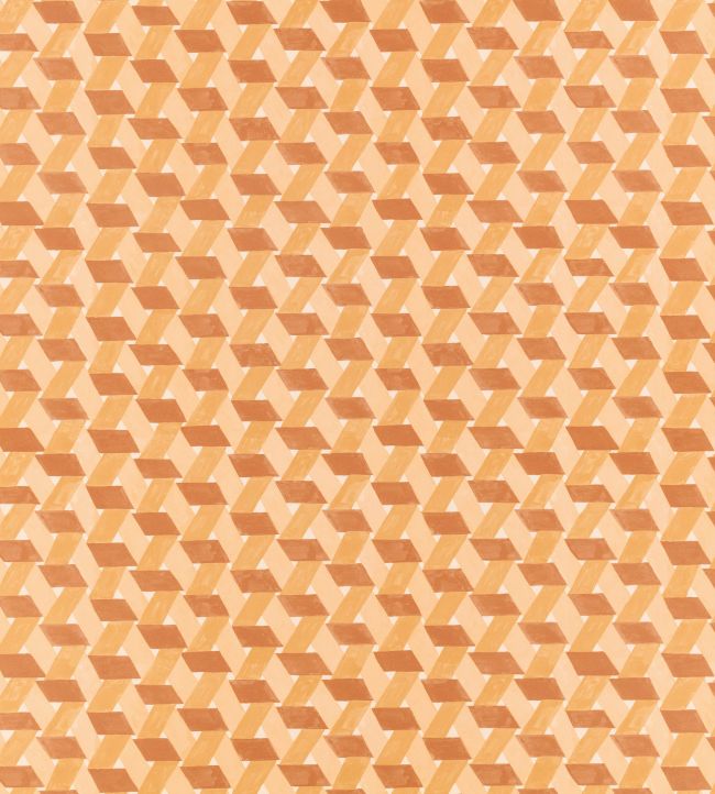 Twist Wallpaper by Kirkby Design Terracotta