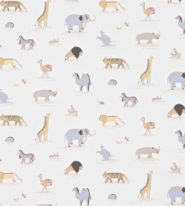 Two by Two Wallpaper by Sanderson Neutral