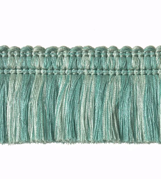Two Colour Moss Fringe 50mm Trimming by Houles Sea Blue