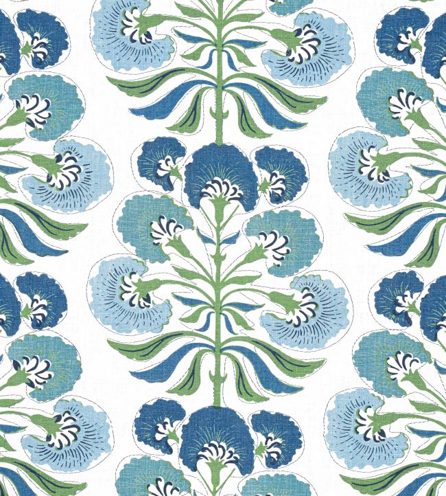Tybee Tree Fabric by Thibaut Green and Blue