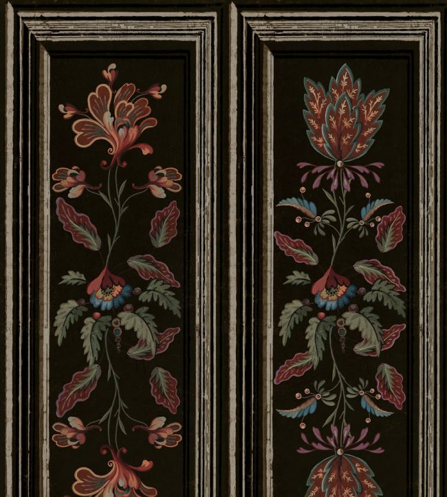 Tyrolean Panel Wallpaper by MINDTHEGAP Black