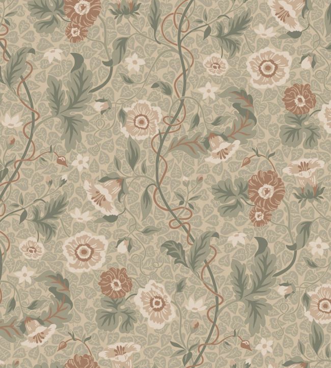 Ulla Wallpaper by Sandberg Garden Green