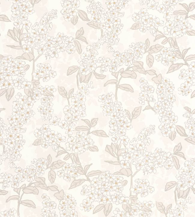 Ume Wallpaper by Casadeco Blanc Cotton