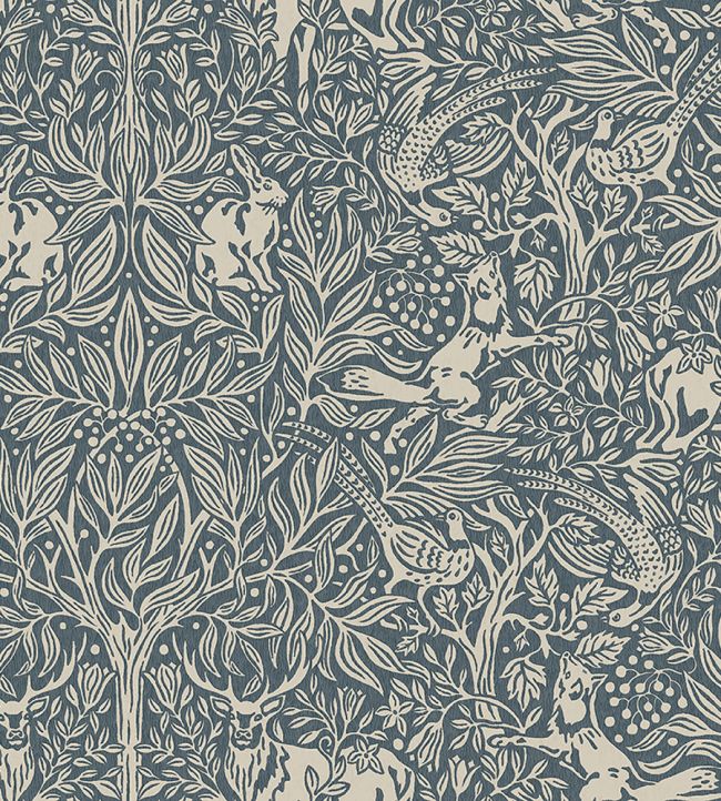 Under the Elder Tree Wallpaper by Borastapeter Blue