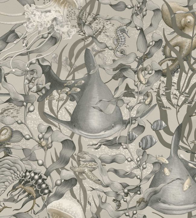 Underwater Magic Wallpaper by Borastapeter Beige