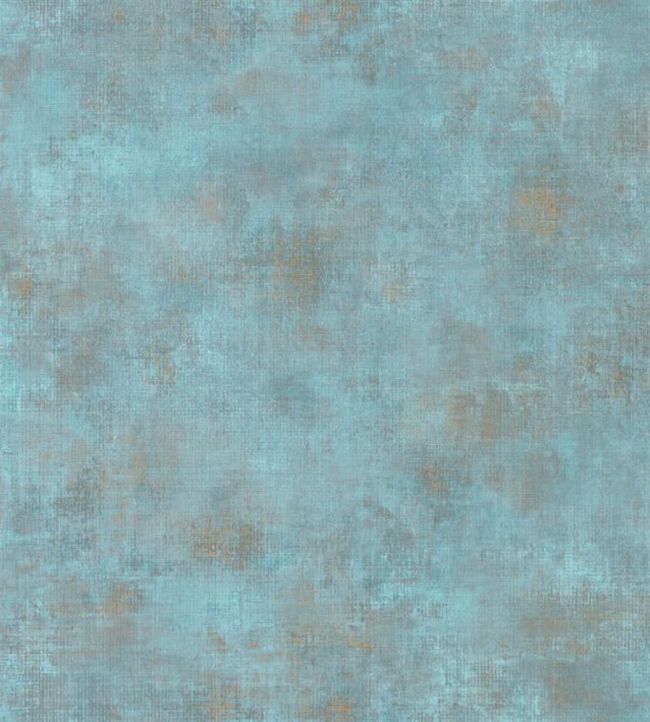 Uni Metalises Wallpaper by Caselio Turquoise Gold