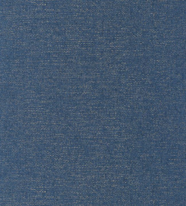 Uni Metallise Wallpaper by Caselio Bleu Nuit Dore