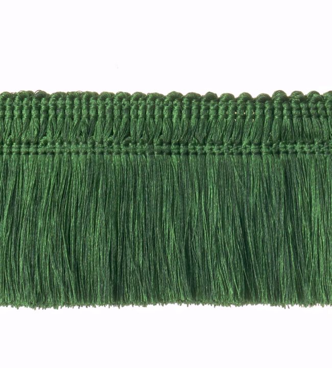 Unicolour Moss Fringe 45mm Trimming by Houles Forest Green